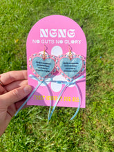 Load image into Gallery viewer, She Gets the Job Done heart earrings