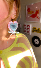 Load image into Gallery viewer, She Gets the Job Done heart earrings