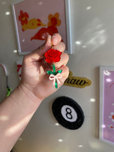 Load image into Gallery viewer, Roses with bows earrings
