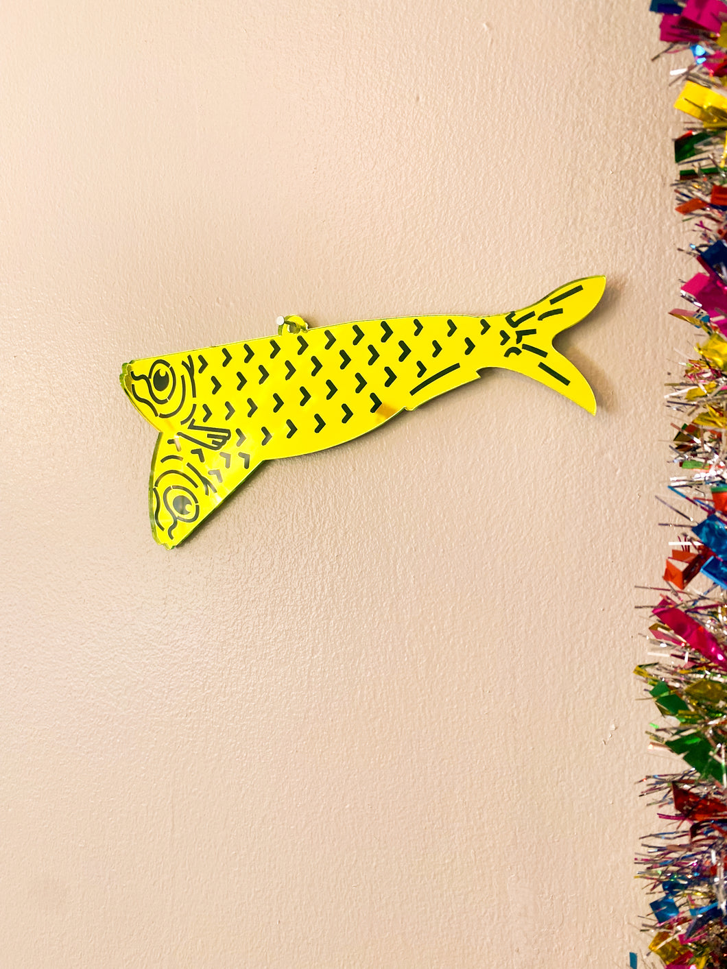 2 headed sardine wall hanging