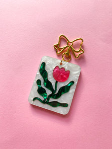 Wavy Tulip Keychain/Bag Charm
