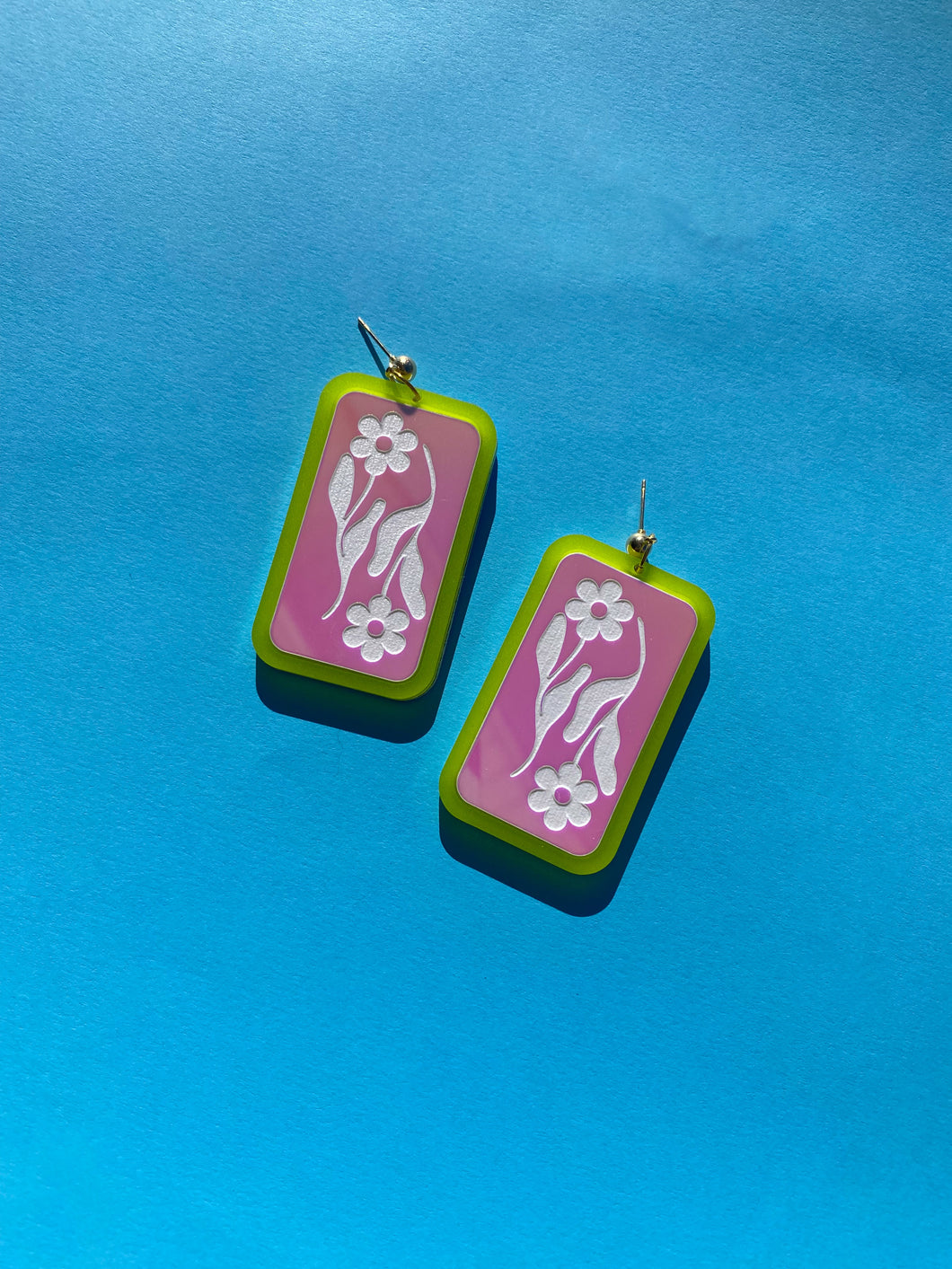Mirrored Flower earrings
