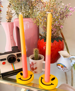 Smiley Candlestick Holders