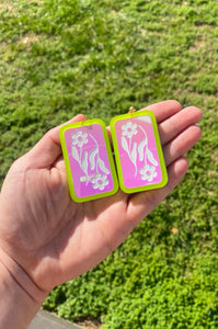 Mirrored Flower earrings