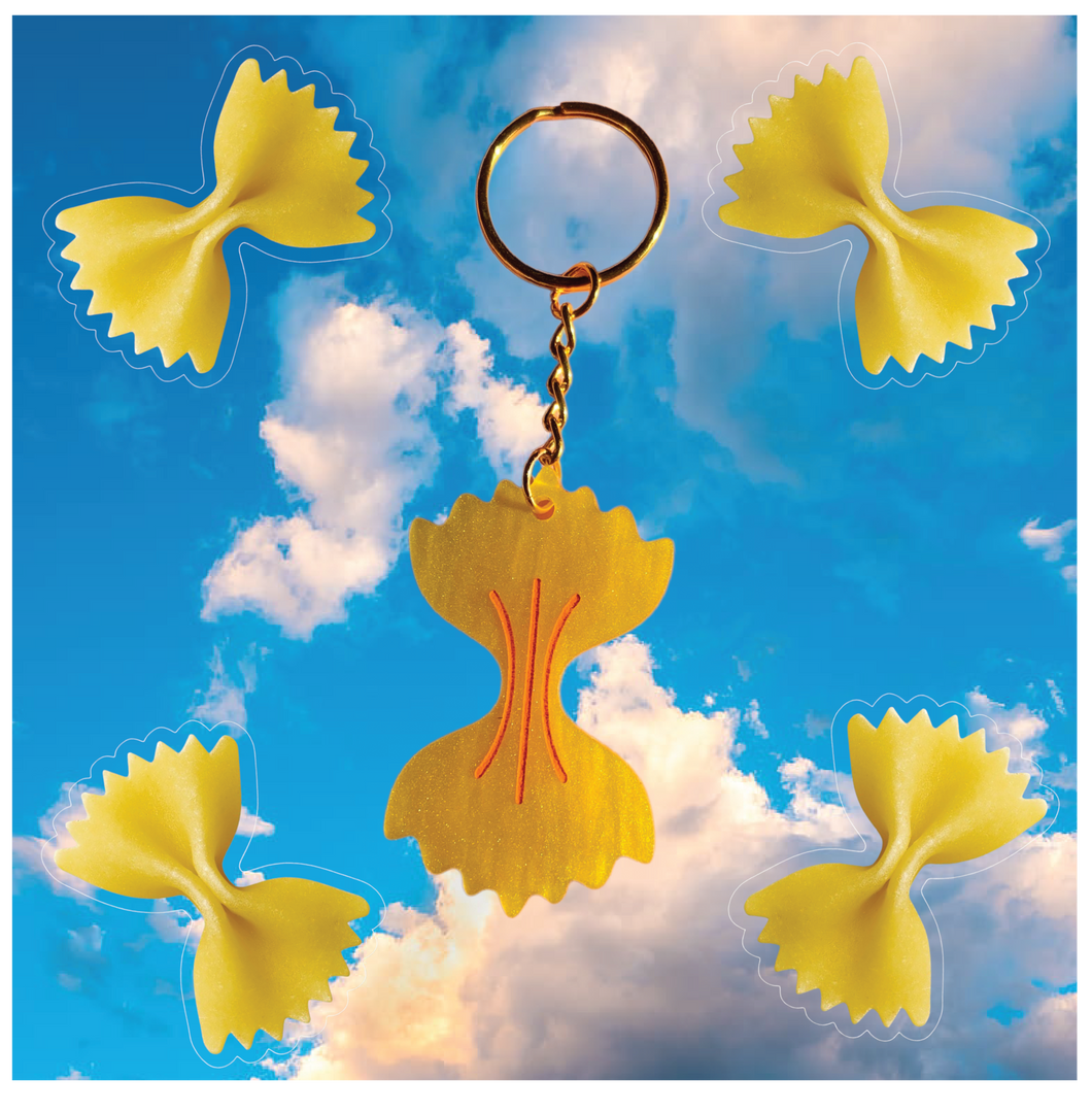 Farfalle Pasta Keychain