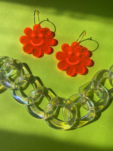 Neon Happy Flowers